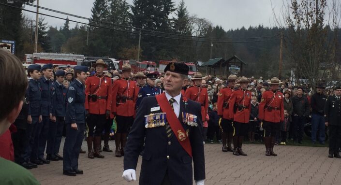 Remembrance Day Service Cobble Hill Cenotaph